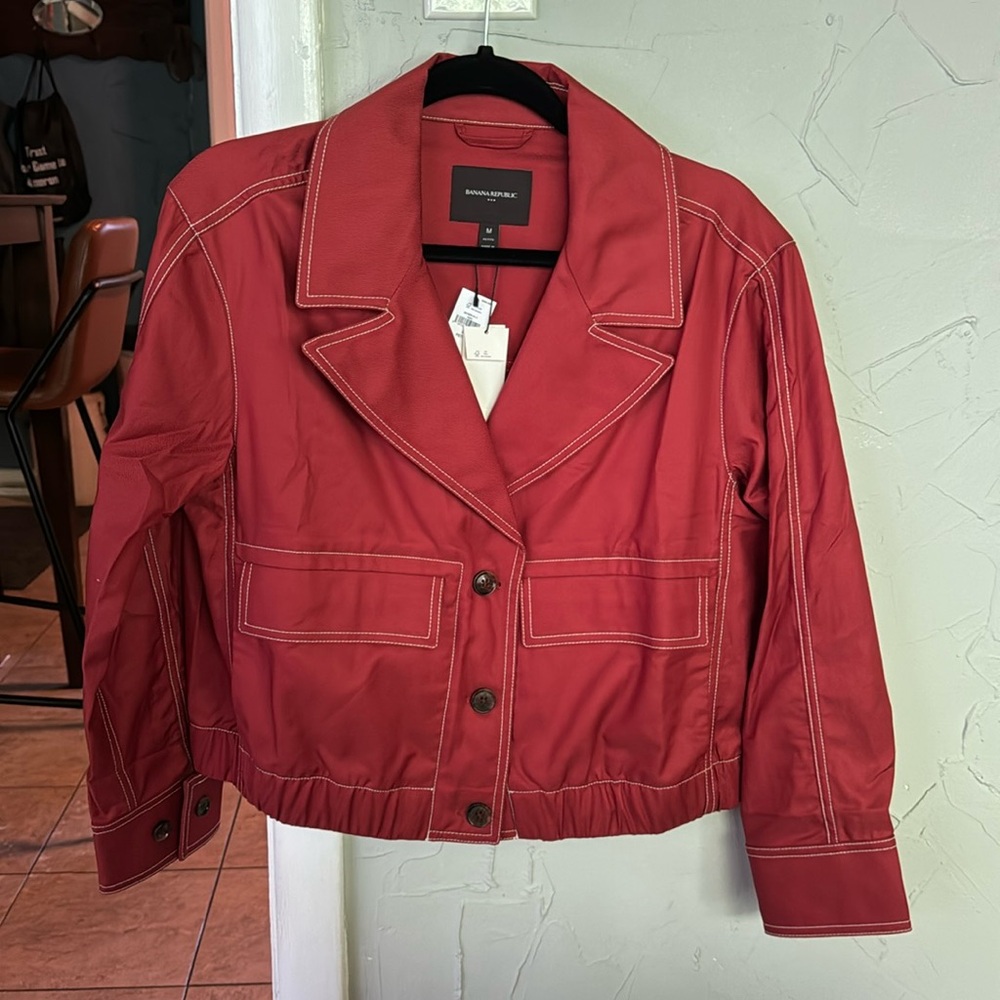 Banana Republic, red jacket, size medium/P